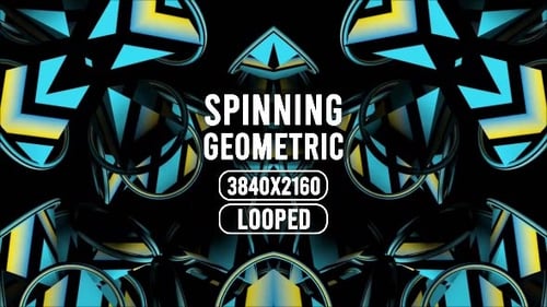 Abstract Spinning Geometric Tunnel Loop Background
