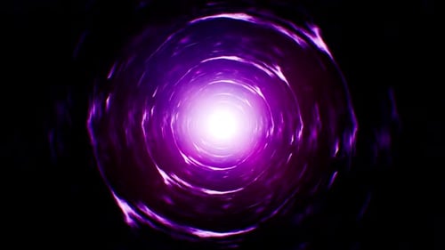 Abstract Spin Purple Energy Background Loop 4K