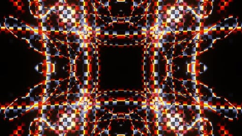 Entertaining Bright Pulsating Looped VJ Loop Animation
