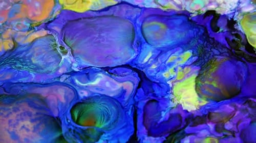 Psychedelic Galactic Paint Texture Background