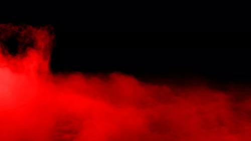 Abstract Red Fog Effect on Black Background