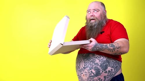 Personagem engraçado em um fundo colorido