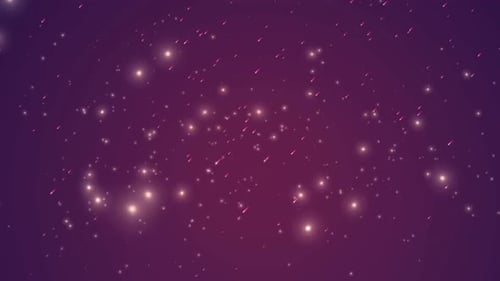 Purple Comets Rain Moving Loop Background