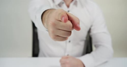 Finger pointing gesture