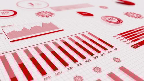 COVID-19 charts and graphs of economy stock market crashing