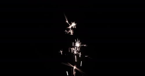 Sparkling Lights on a Black Background