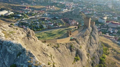Ancient Genoese Fortress in Sudak Crimea