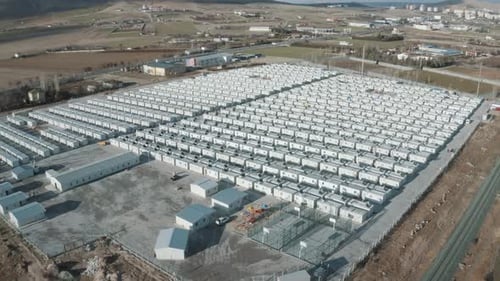 Vue Aérienne Des Maisons Préfabriquées 3