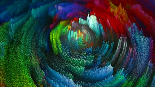 4k Loop Tophografy landscape.