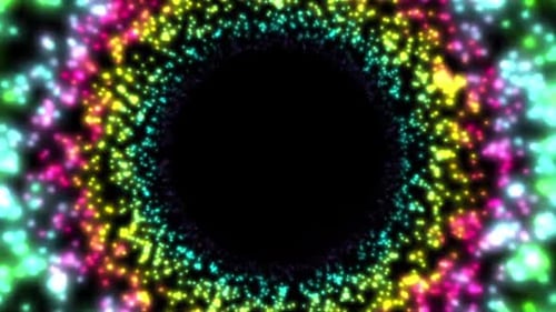 Lustrous Particles Motion Background