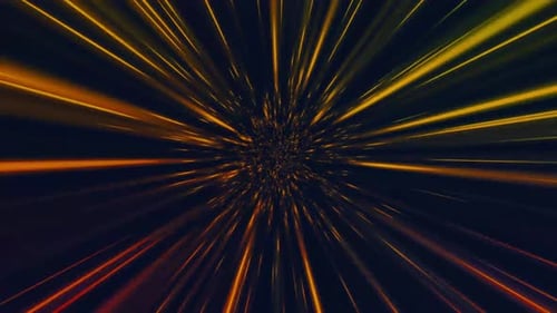Futuristic Abstract Warp Speed Light Tunnel Background Loop
