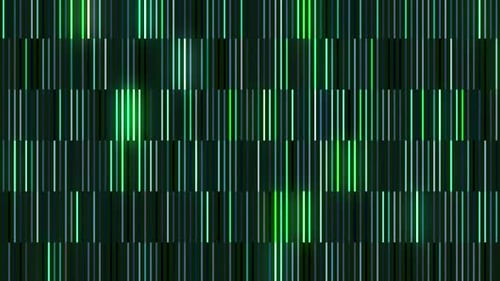 Mainly green blinking lines