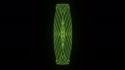Green Neon Figure Fractal