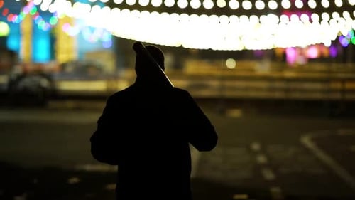 Bandit In Balaclava With Bat