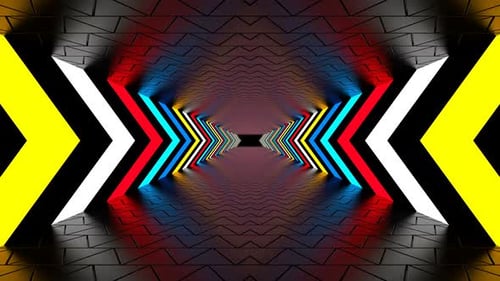 Neon Colorful Tunnel 4K