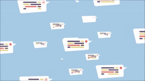 Speech Bubbles Sing-Konzept
