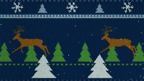 Knitted Christmas Background