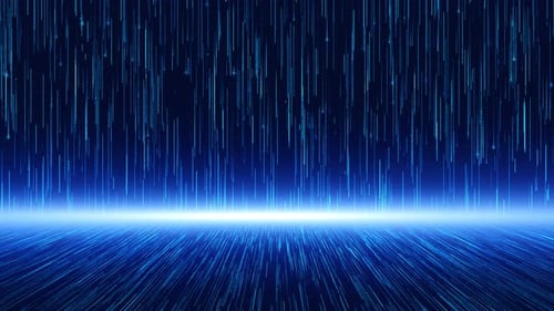 Linienstruktur und Partikelfluss