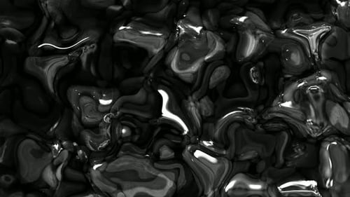 Schwarz-Weiß, seidiger Hintergrund, Marmor, flüssige Animation