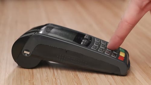 Payment Terminal with Smart Watch Contactless Payment