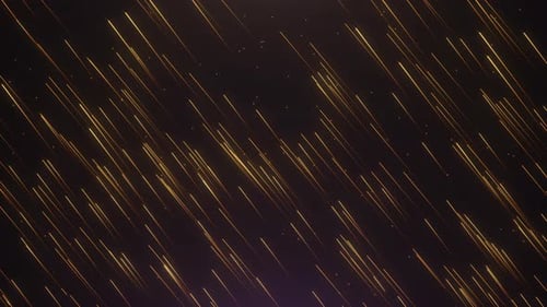 Abstract Golden Light Streaks Moving Loop Background