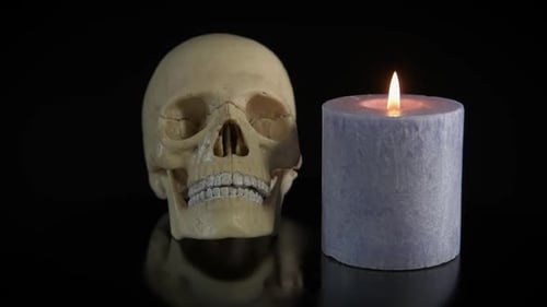 Ritual der menschlichen Knochen.