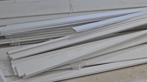 White Wooden Trim for Interior Design Projects
