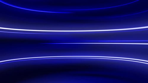 Dynamic Blue Light Streaks Futuristic Motion Background Loop