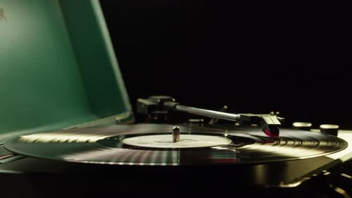 Vinyl Record Closeup