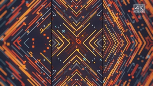 Dynamic Geometric Lines and Shapes Pattern Loop