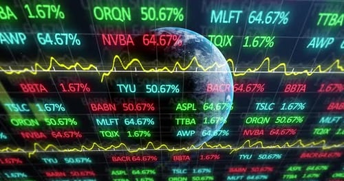Animation of global business 4k