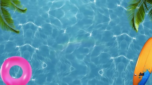 Summer Swimming Pool Background 04