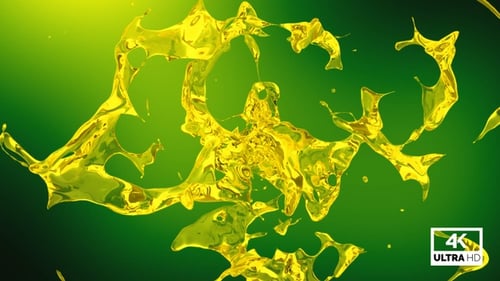 Dynamic Golden Liquid Splash Reveal Transition Effect