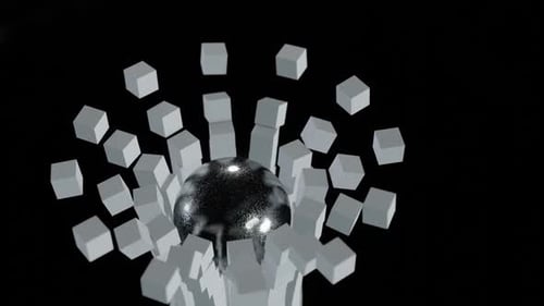 Der Slow-Motion-Ball bricht die Konstruktion