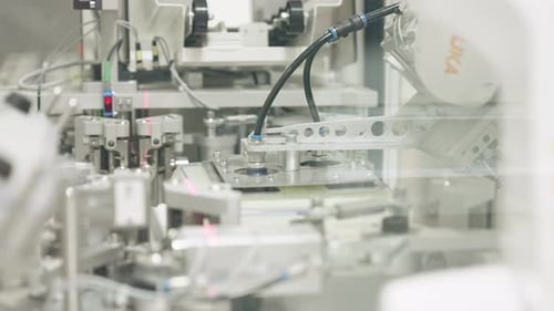 Robotic Arm Assembling Components in Automated Process