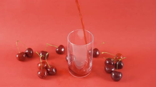 Fresh cherry juice.