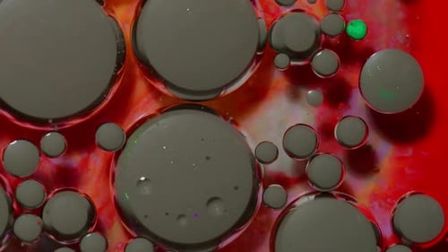 Colorful Black Red Bubbles Surface Wallpaper Themes Background Multicolor Space Universe Concept