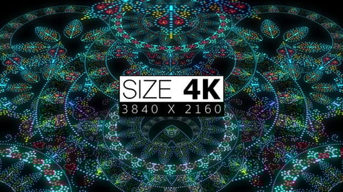 Leuchtende psychedelische Partikel 02