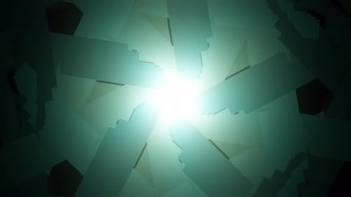 Psychedelische Kaleidoskop-Muster Animation Geometrischer bunter Hintergrund