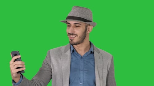 Man Having Video Call on Smartphone