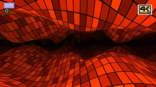 Abstract Red and Black Fluid Grid Animated Background