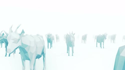 Cabra Lowpolygon 4k