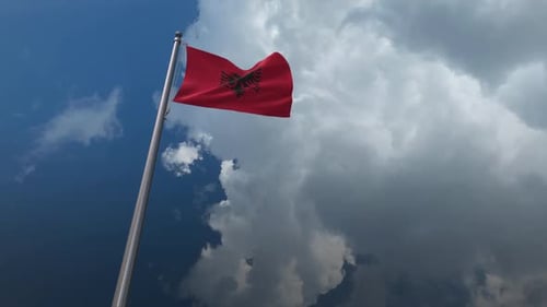 Albania Flag Waving - 2K