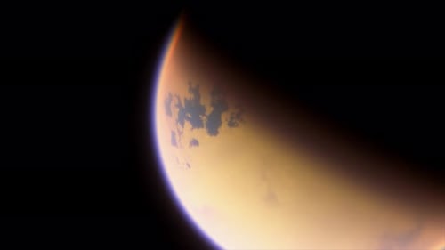 Titanmond des großen Gasplaneten Saturn