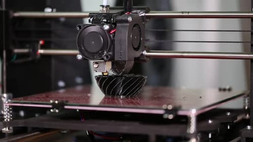 3D Printer Creating Black Object