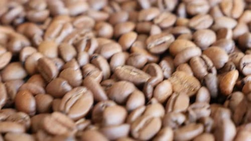 Extreme Close Up of Coffee Beans