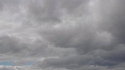 Clouds moving fast in a rainy day.