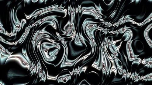 Abstract Fluid Metallic Ripples Background Animation