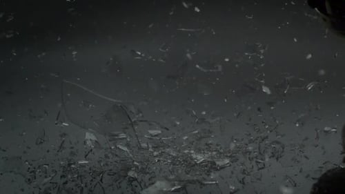 Lightbulb Shatters, Broken Glass in Slow Motion