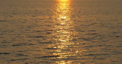 Sunset light on the lake